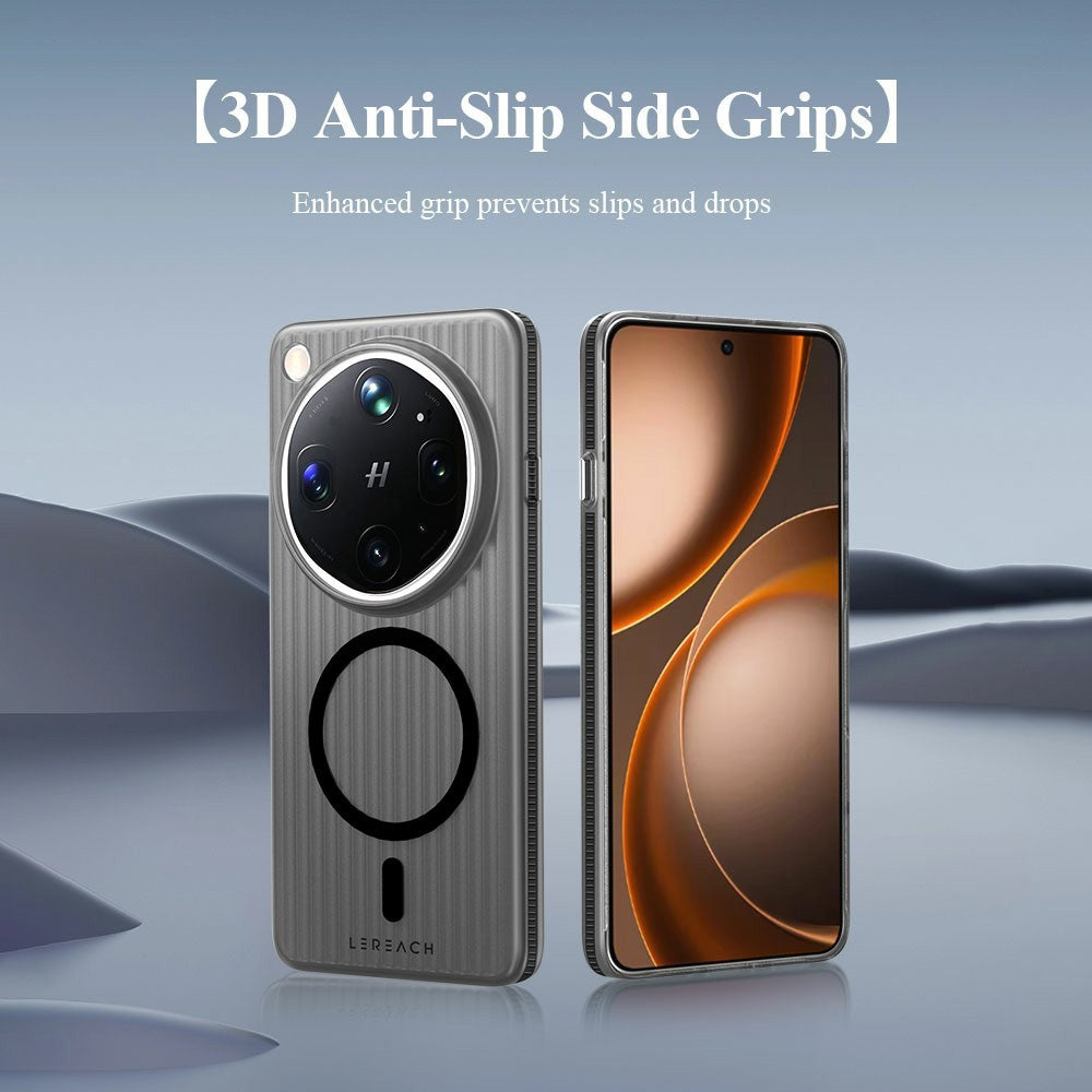 LEREACH TOC Series for Oppo Find X9 Ultra 5G Magnetic Case Flowing Grid PC Phone Cover