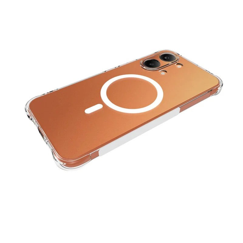 WANLONFENG för Xiaomi Poco X8 Pro Max 5G / Xiaomi Redmi Turbo 5 Max 5G WL1-serien 2,0 mm magnetiskt skal genomskinligt TPU-mobilbakstycke med 2 st. skärmfilmer