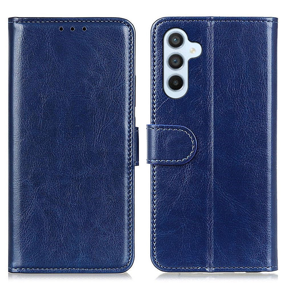 Stødresistent Telefoncover til Samsung Galaxy A54 5G, Pungtelefoncover Magnetisk Lås Crazy Horse Tekstur PU-læder Flip Cover