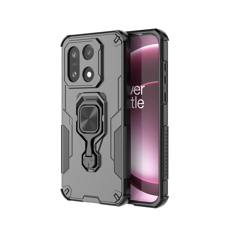 WANLONFENG för OnePlus 15 5G mobilskal PC TPU Bakstycke Stativ med Härdat Glas