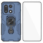 WANLONFENG för OnePlus 15 5G mobilskal PC TPU Bakstycke Stativ med Härdat Glas