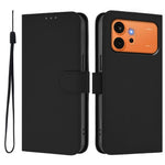 Fodral till Honor 600 Pro 5G / 600 5G Enfärgat Plånboksfodral i Läder med Rem