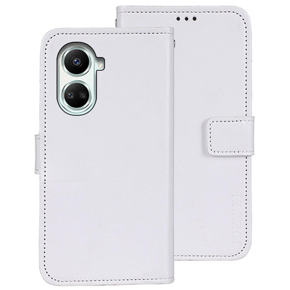 IDEWEI For Huawei nova 10 SE 4G Well-protected PU Leather Flip Stand Wallet Cover Crazy Horse Texture Phone Protective Case