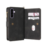 For Samsung Galaxy A27 5G Zipper Wallet Case with 15 Card Slots and Strap Leather Phone Cover
