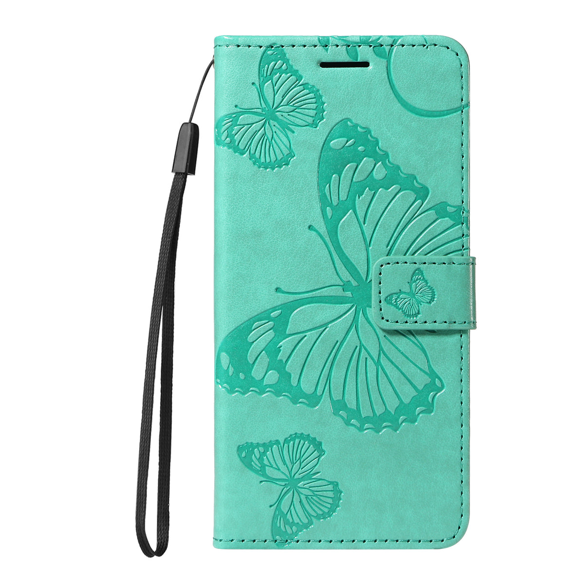 For Samsung Galaxy A27 5G Wallet Case Floral Butterfly Imprinted Leather Phone Cover Stand