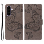 For Samsung Galaxy A27 5G Wallet Case Floral Butterfly Imprinted Leather Phone Cover Stand
