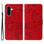 For Samsung Galaxy A27 5G Wallet Case Floral Butterfly Imprinted Leather Phone Cover Stand