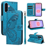 For Samsung Galaxy A27 5G Case Butterfly Pattern PU Leather Folio Flip Phone Cover