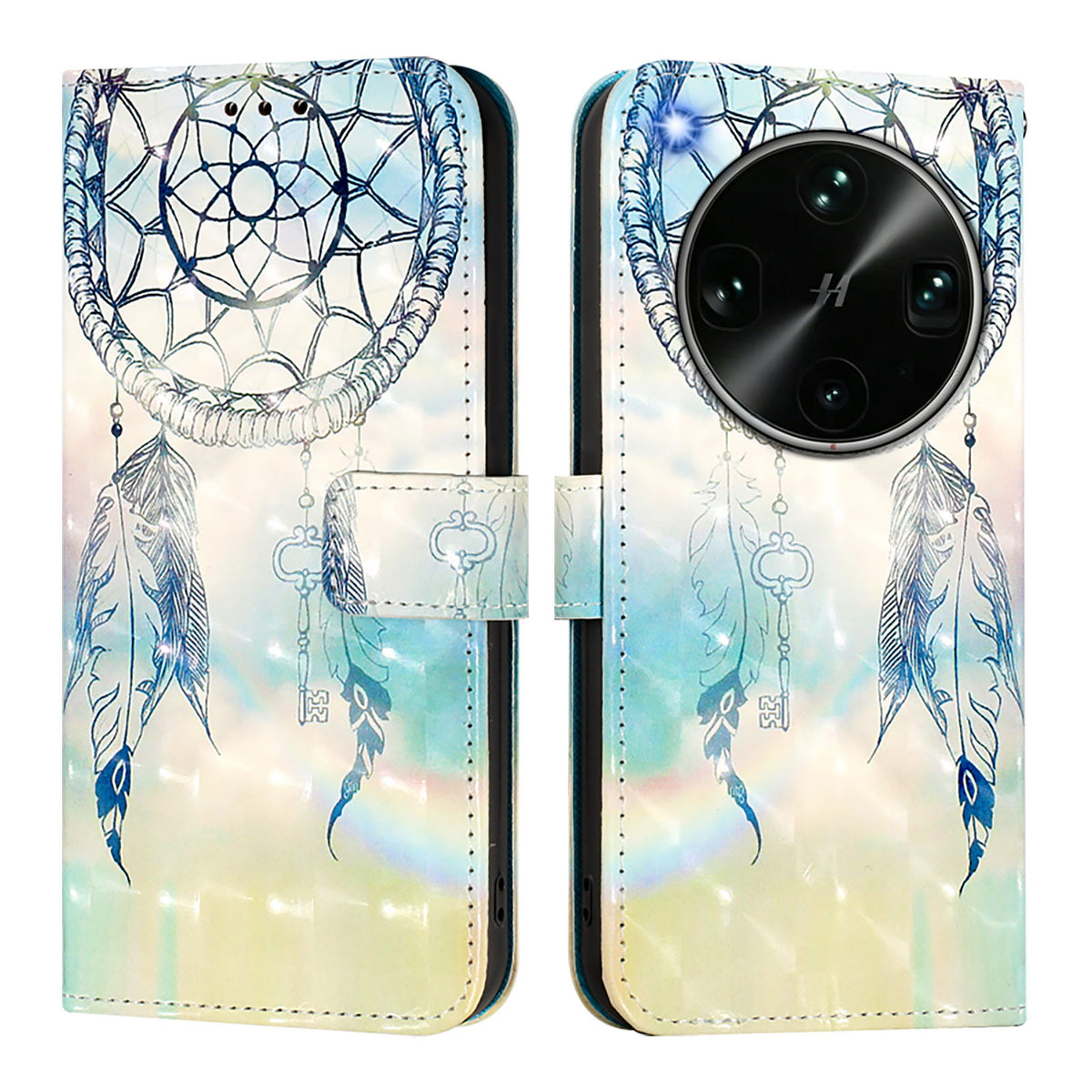 For Oppo Find X9 Ultra 5G Leather Case Pattern Printing Wallet Stand Mobile Cover with Strap