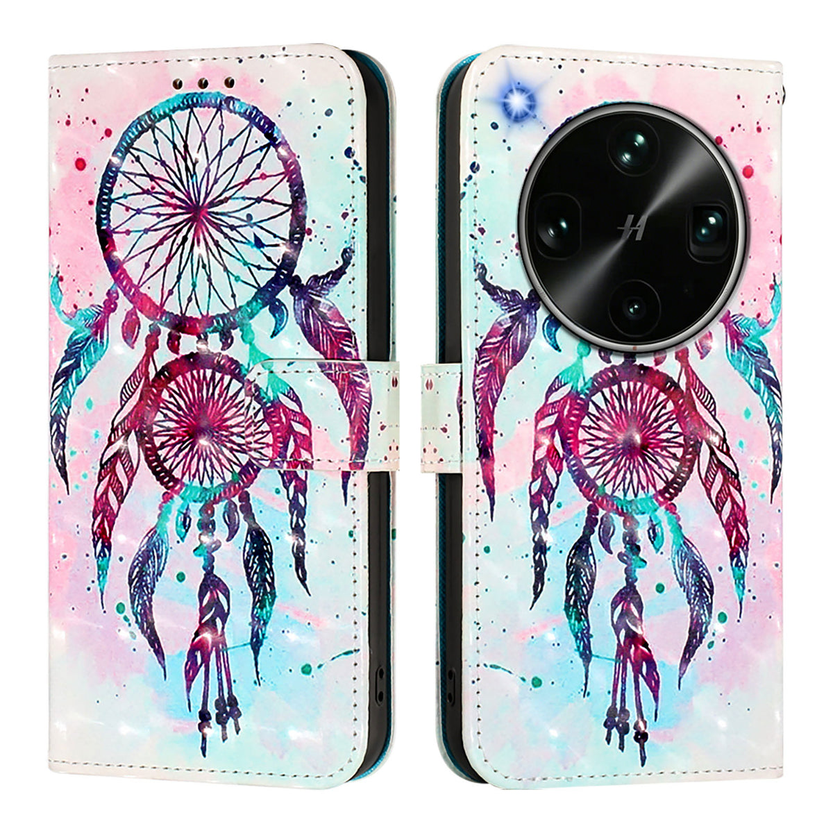 For Oppo Find X9 Ultra 5G Leather Case Pattern Printing Wallet Stand Mobile Cover with Strap