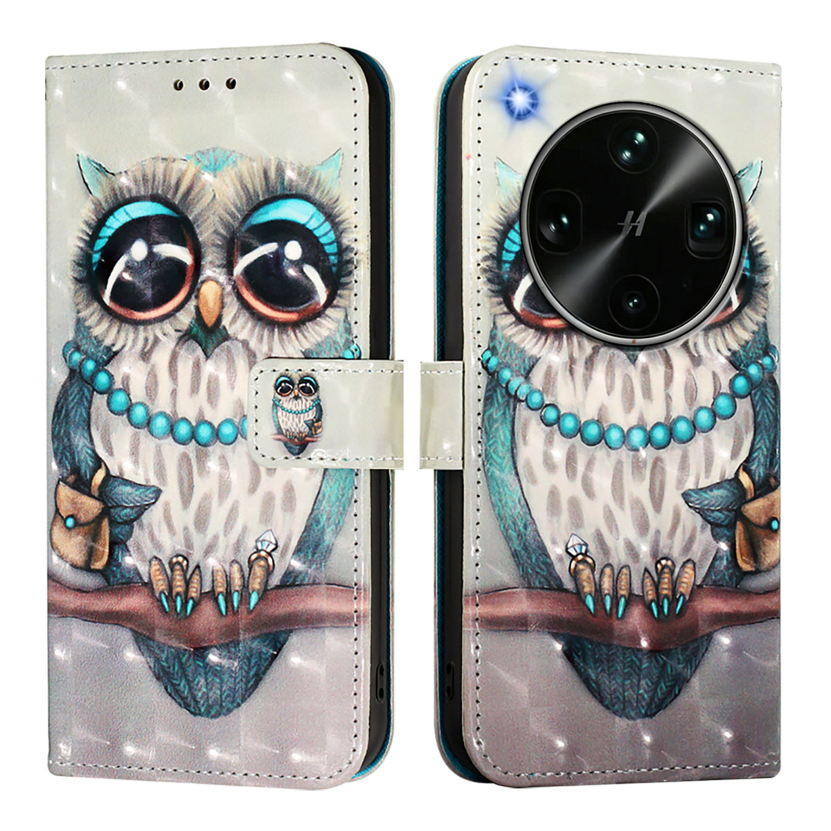 For Oppo Find X9 Ultra 5G Leather Case Pattern Printing Wallet Stand Mobile Cover with Strap