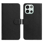 OnePlus Nord 6 5G / Turbo 6V 5G / Turbo 6 5G pungcover med stativ, litchitekstur, ægte okselæder og foldbart mobilcover