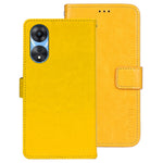 IDEWEI For Oppo A58 5G Protective Shell, PU Leather Flip Stand Wallet Cover Crazy Horse Texture Phone Case