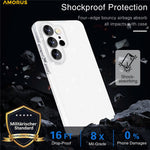 AMORUS For Samsung Galaxy S26 Ultra Case Soft TPU Hard PC Back Shockproof Phone Cover