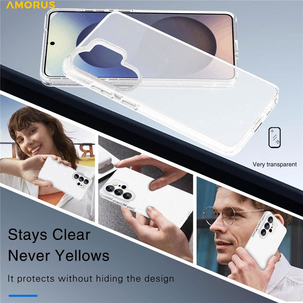 AMORUS For Samsung Galaxy S26 Ultra Case Soft TPU Hard PC Back Shockproof Phone Cover