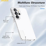 AMORUS For Samsung Galaxy S26 Ultra Case Soft TPU Hard PC Back Shockproof Phone Cover