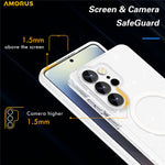 AMORUS For Samsung Galaxy S26 Ultra Magnetic Case Glitter Powder PC + TPU Phone Cover
