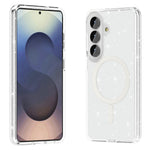 AMORUS For Samsung Galaxy S26 Magnetic Case Glitter Powder PC + TPU Phone Cover