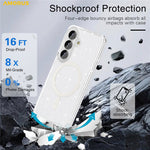 AMORUS For Samsung Galaxy S26 Magnetic Case Glitter Powder PC + TPU Phone Cover