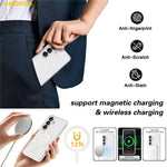 AMORUS For Samsung Galaxy S26 Magnetic Case Glitter Powder PC + TPU Phone Cover