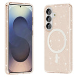 AMORUS For Samsung Galaxy S26 Magnetic Case Glitter Powder PC + TPU Phone Cover