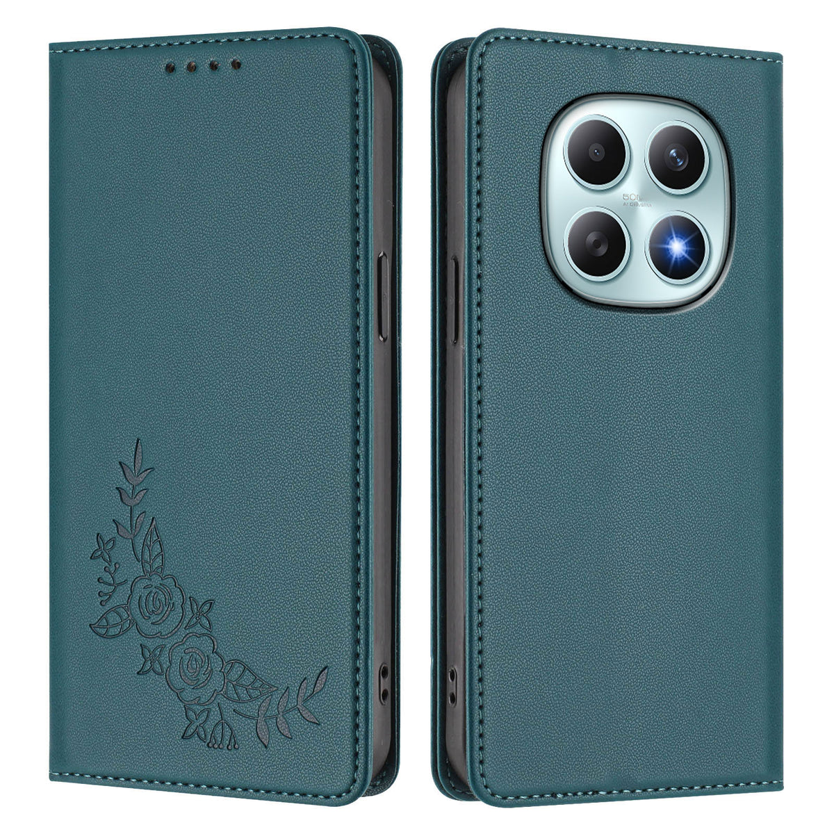 For Xiaomi Poco M8 5G / Xiaomi Redmi Note 15 4G (Global) / Xiaomi Redmi Note 15 5G (Global) Wallet Stand Case Peony Flower Pattern TPU PU Leather Flip Cover