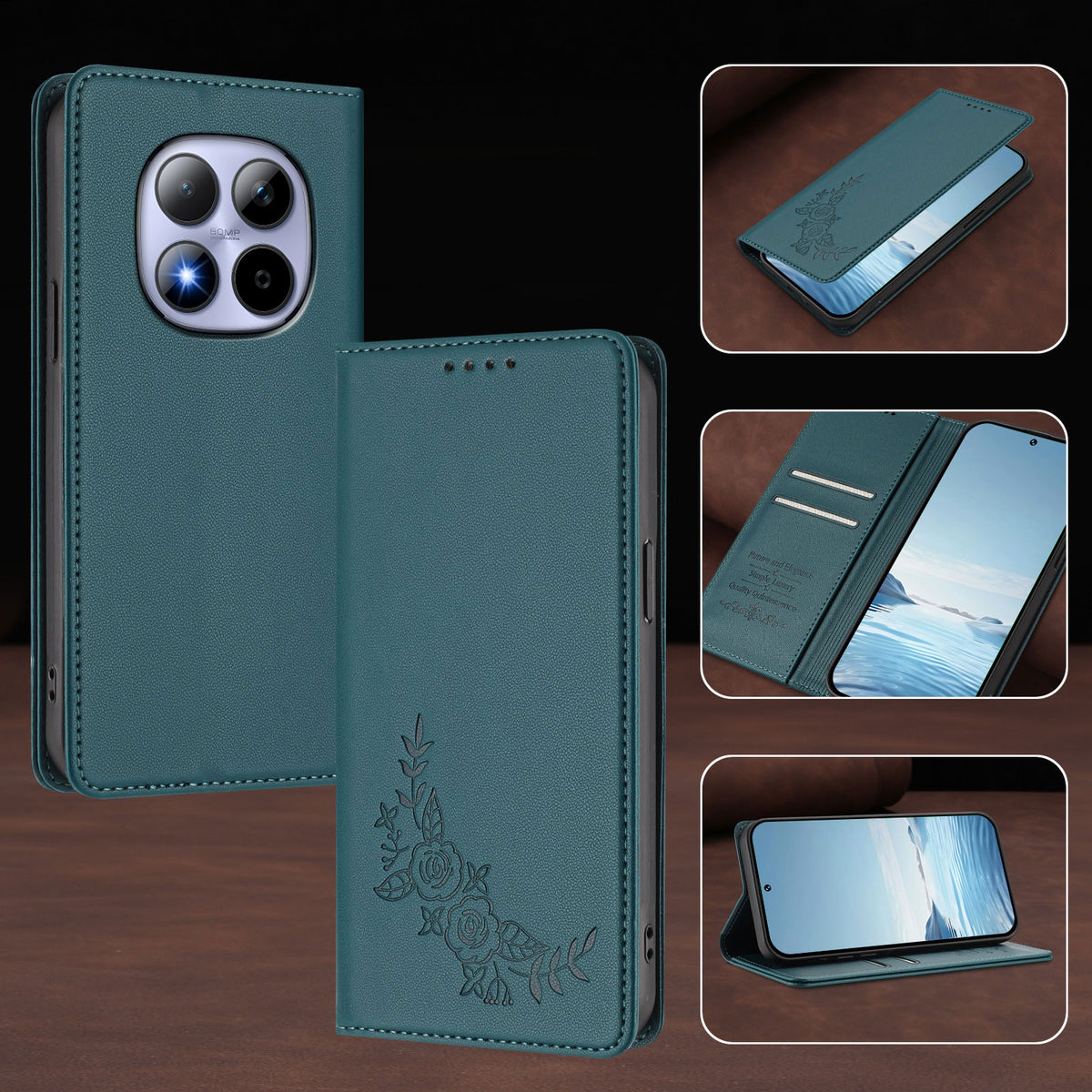 For Xiaomi Redmi Note 15 Pro 4G (Global) Wallet Stand Case Peony Flower Pattern TPU PU Leather Flip Cover