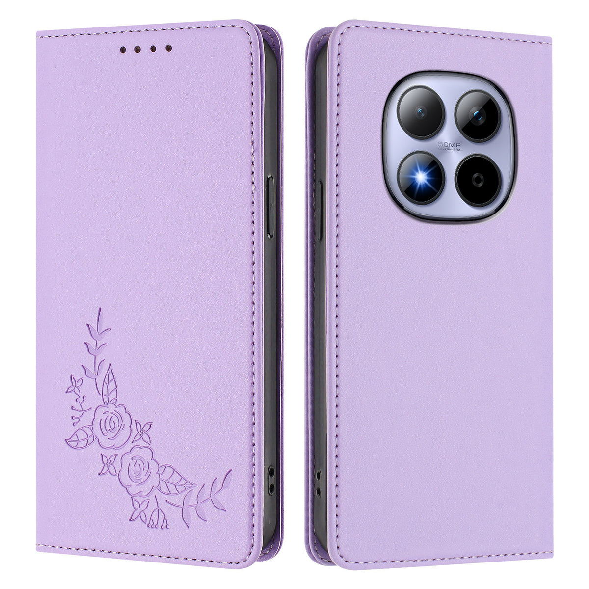 For Xiaomi Redmi Note 15 Pro 4G (Global) Wallet Stand Case Peony Flower Pattern TPU PU Leather Flip Cover