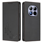 For Xiaomi Redmi Note 15 Pro 4G (Global) Wallet Stand Case Peony Flower Pattern TPU PU Leather Flip Cover
