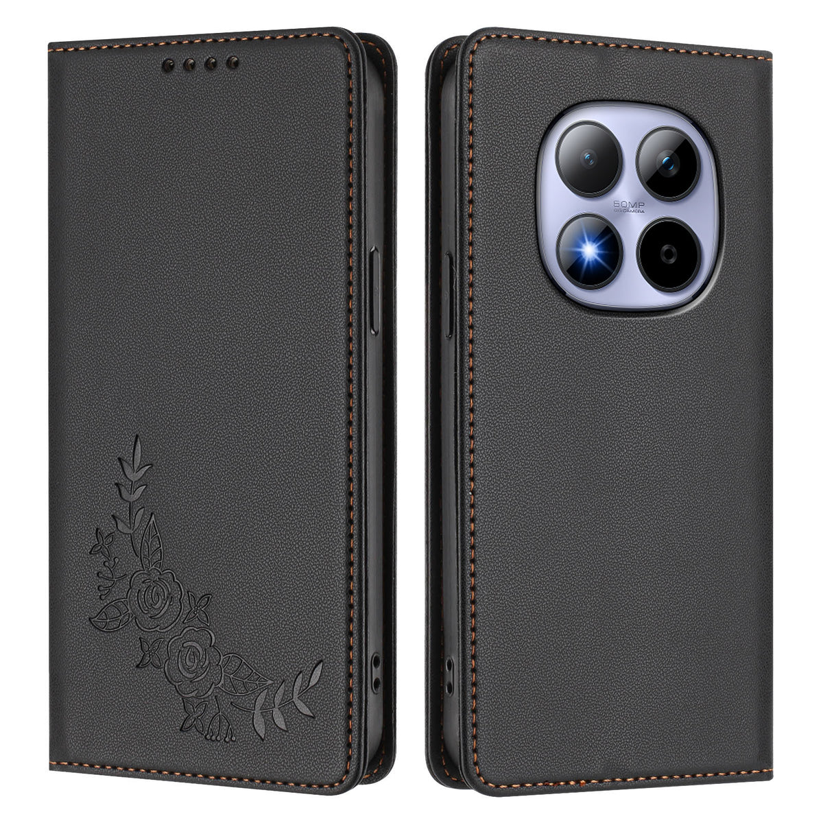 For Xiaomi Redmi Note 15 Pro 4G (Global) Wallet Stand Case Peony Flower Pattern TPU PU Leather Flip Cover