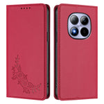 For Xiaomi Redmi Note 15 Pro 4G (Global) Wallet Stand Case Peony Flower Pattern TPU PU Leather Flip Cover
