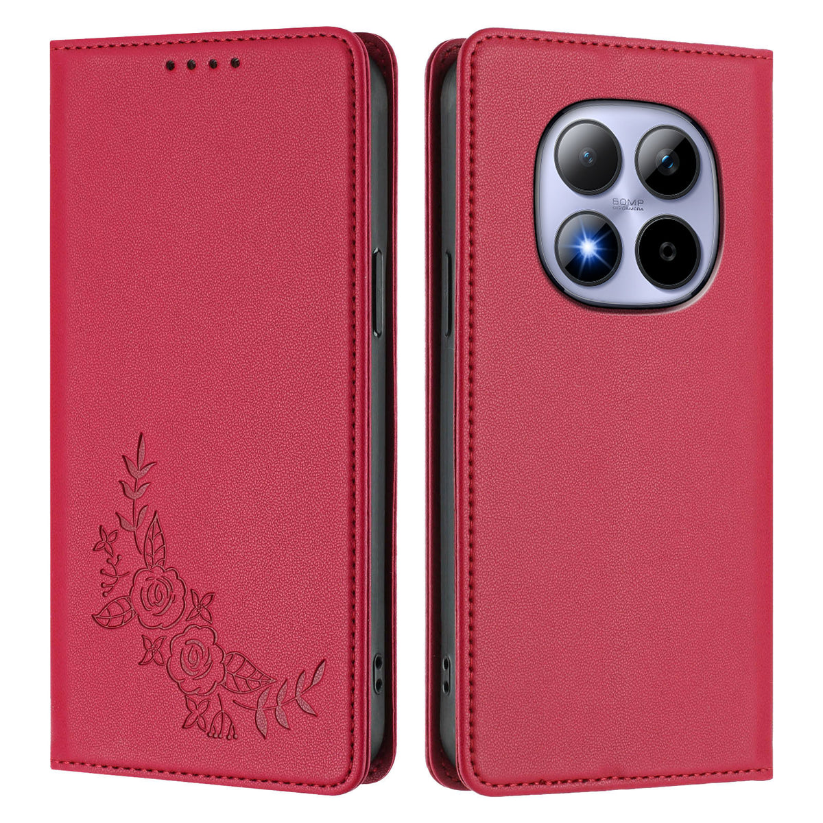 For Xiaomi Redmi Note 15 Pro 4G (Global) Wallet Stand Case Peony Flower Pattern TPU PU Leather Flip Cover