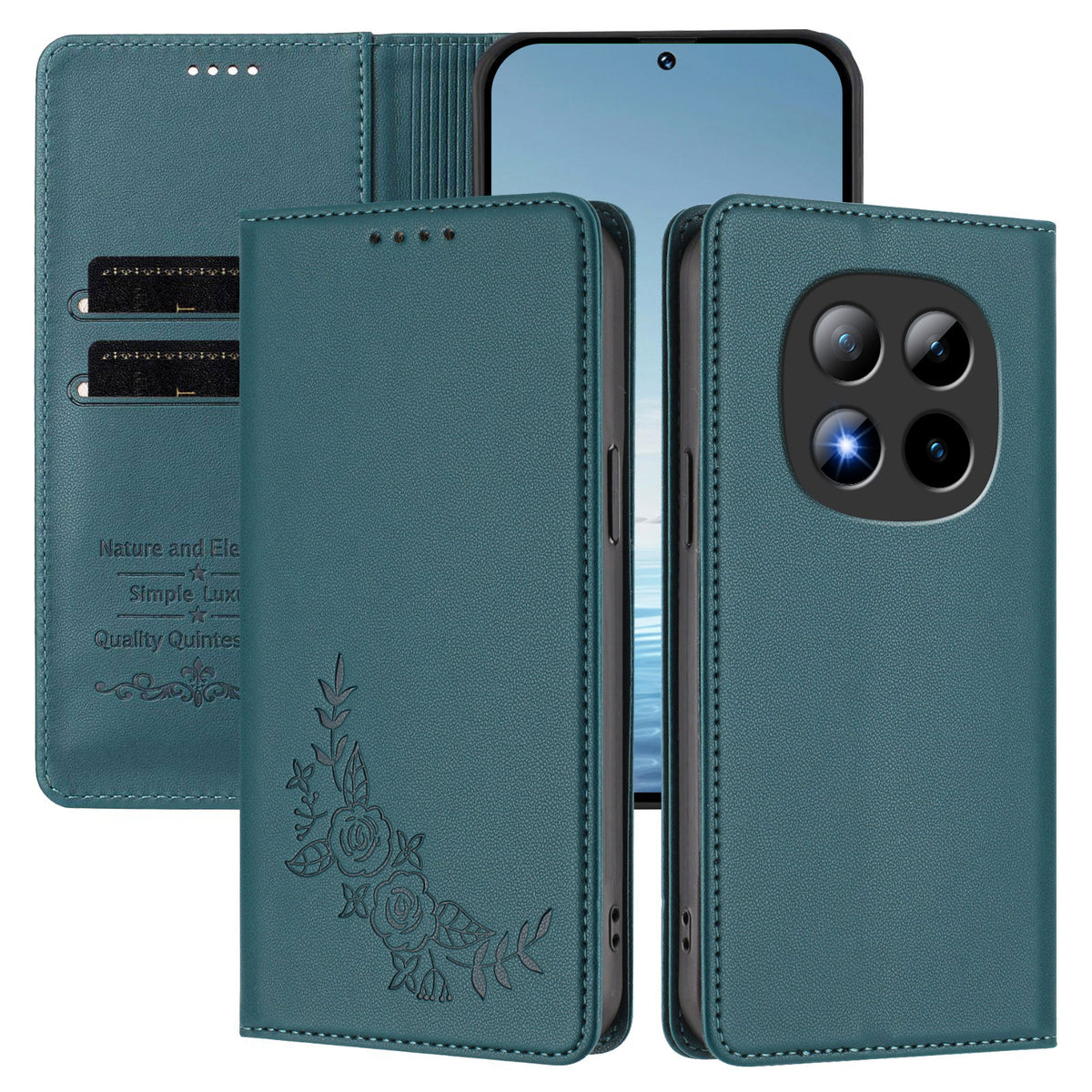 For Xiaomi Poco M8 Pro 5G / Xiaomi Redmi Note 15 Pro+ 5G (Global) Wallet Stand Case Peony Flower Pattern TPU PU Leather Flip Cover