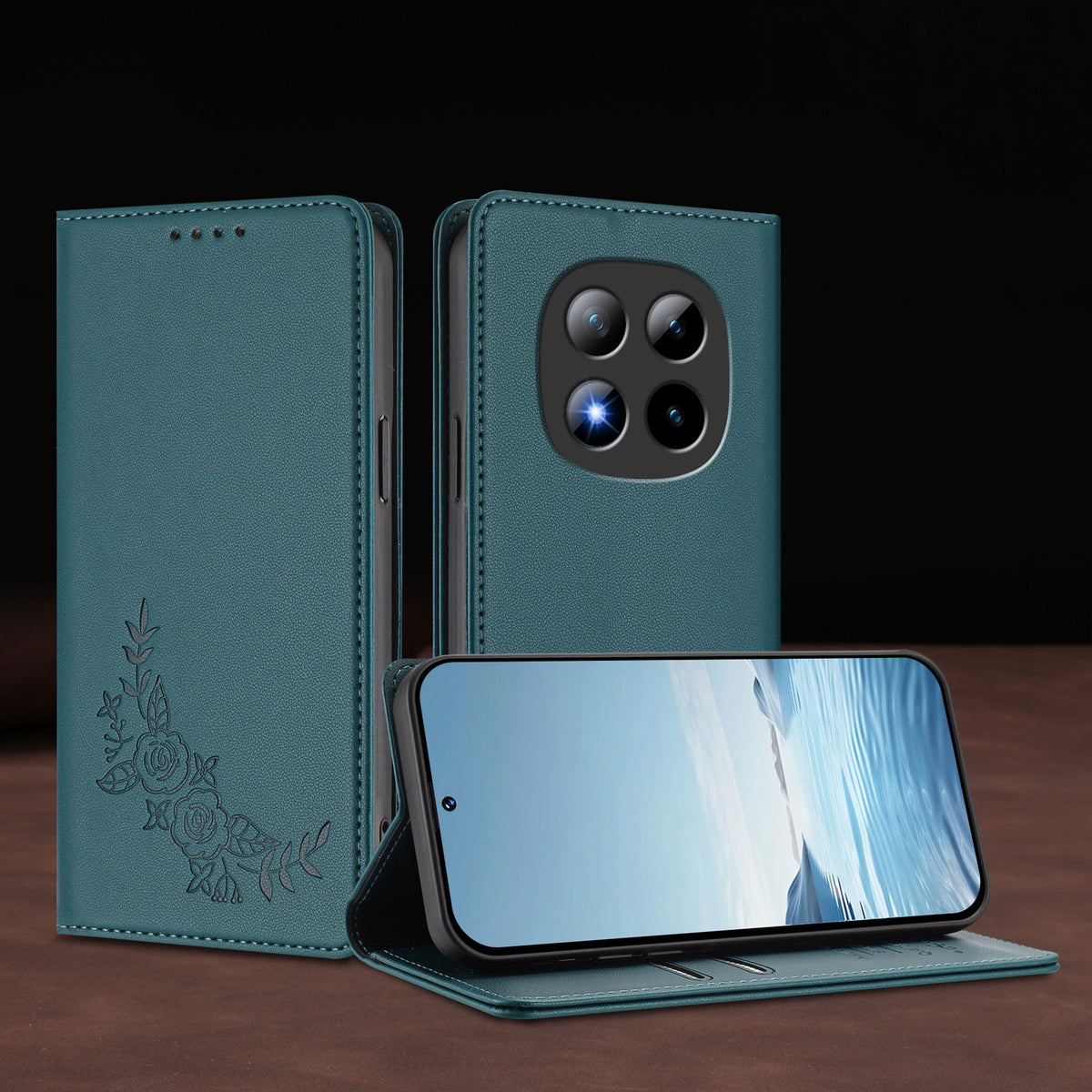 For Xiaomi Poco M8 Pro 5G / Xiaomi Redmi Note 15 Pro+ 5G (Global) Wallet Stand Case Peony Flower Pattern TPU PU Leather Flip Cover
