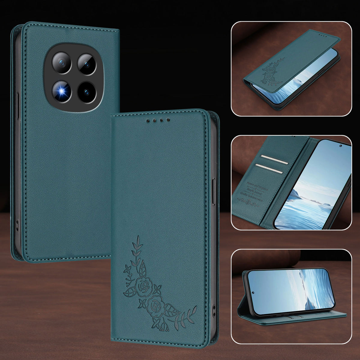 For Xiaomi Poco M8 Pro 5G / Xiaomi Redmi Note 15 Pro+ 5G (Global) Wallet Stand Case Peony Flower Pattern TPU PU Leather Flip Cover