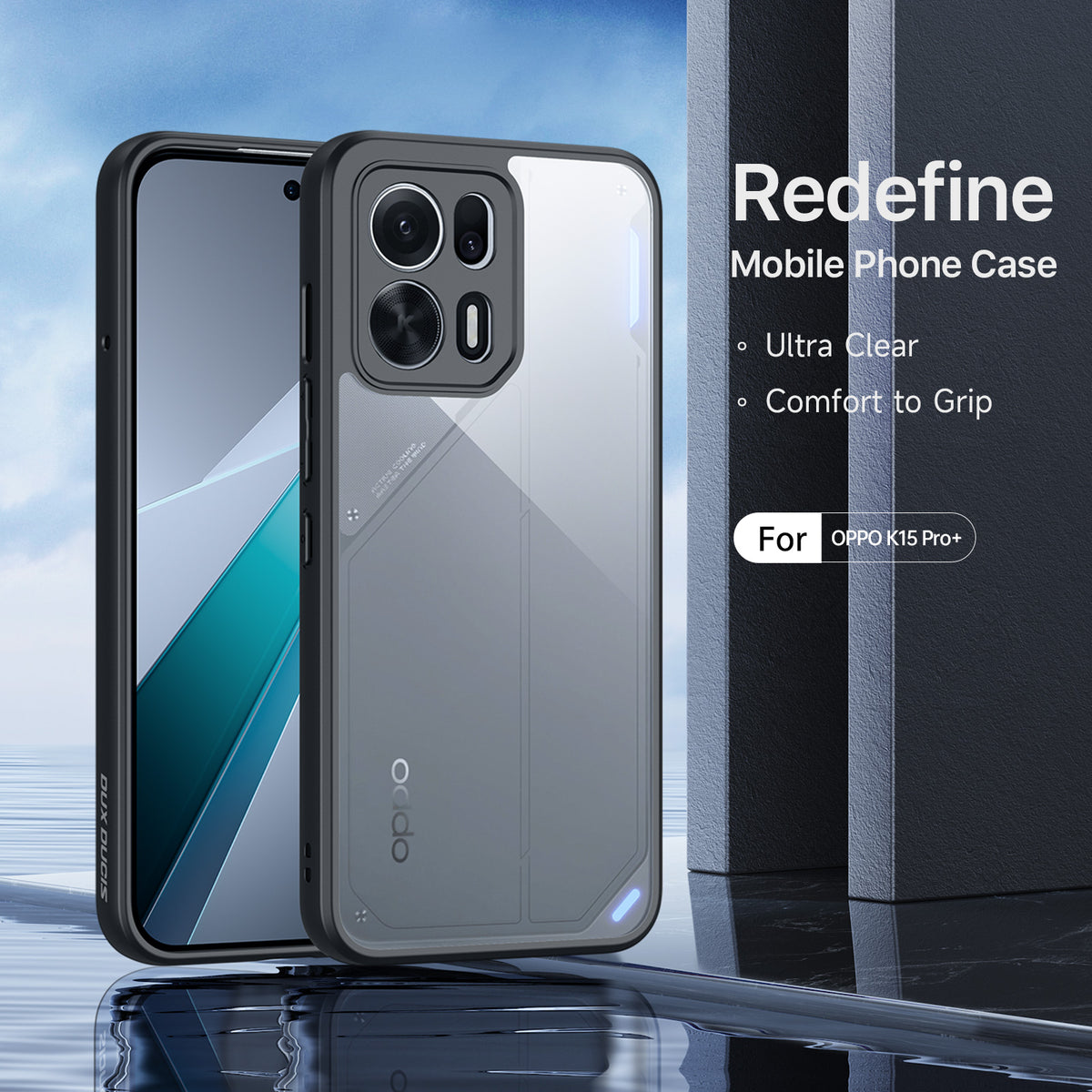 Dux Ducis for Oppo K15 Pro+ 5G DUX DUCIS Aimo Series PC + TPU Clear Back Phone Cover (REACH Certification)