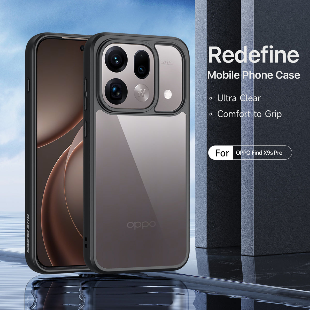 Dux Ducis för Oppo Find X9s Pro 5G DUX DUCIS Aimo-serien PC + TPU genomskinligt bakstycke för mobil (REACH-certifiering)