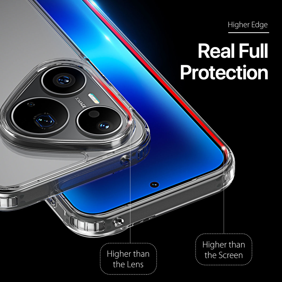 Dux Ducis för Huawei Pura 90s Pro 5G / Pura 90 Pro DUX DUCIS Clin-serien genomskinligt mobilskal TPU + PC-baksida med fallskydd