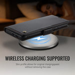 CaseMe til Xiaomi 17 Ultra 5G-etui, CASEME 023-serien, RFID-blokerende pung-etui, blankt læderetui med litchitekstur