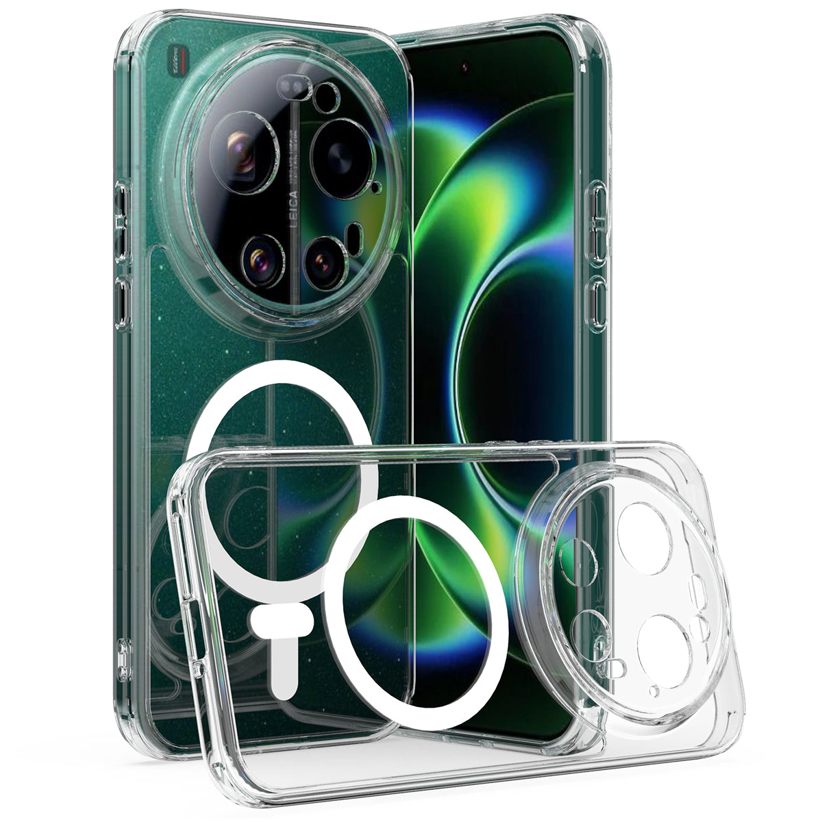 For Xiaomi 17 Ultra 5G Clear Phone Magnetic Case TPU + Acrylic Back Cover