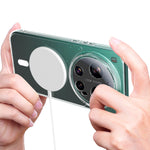 Xiaomi 17 Ultra 5G Genomskinligt Magnetiskt mobilskal TPU + Akryl Bakstycke
