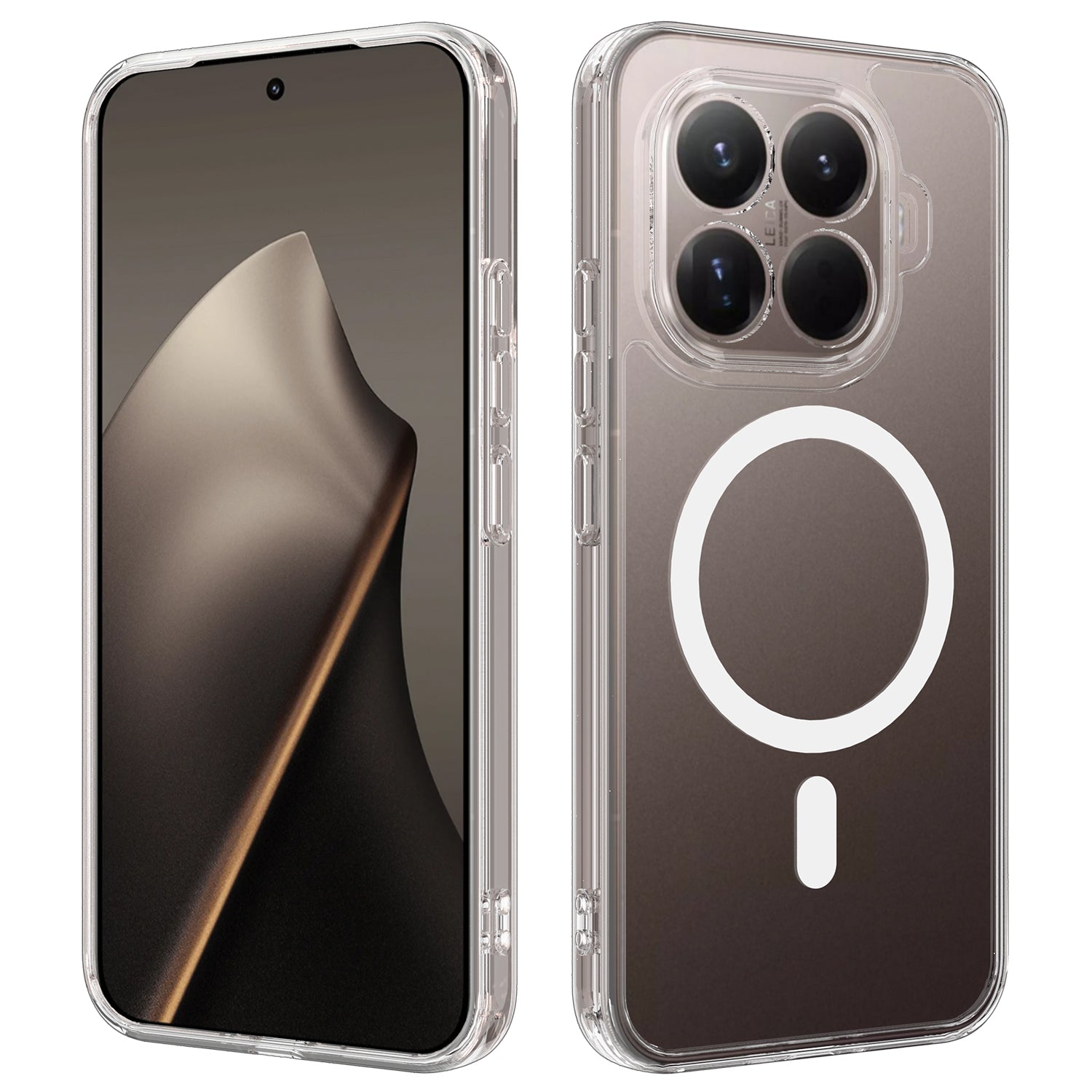 For Xiaomi 17T Clear Phone Magnetic Case TPU + Acrylic Back Cover
