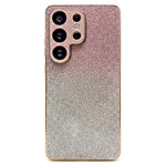 Samsung Galaxy S26 Ultra-skal med strass, kameraram, gradient, glitter, PC+TPU-mobilskal med elektropläterad ram