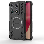 WANLONFENG för Motorola Moto X70 Air Pro 5G / Motorola Signature 5G magnetiskt skal DJ-serien PC TPU mobilskal med 2 st härdat glasfilm
