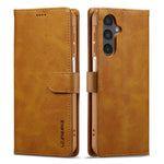 LC.IMEEKE For Samsung Galaxy A27 5G Case Wallet Calf Texture Leather Phone Cover