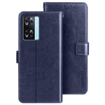 IDEWEI For Oppo A77s 4G Bump Proof PU Leather Flip Stand Wallet Cover Crazy Horse Texture Phone Protective Case