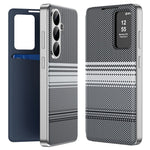 For Samsung Galaxy A57 5G Case Card Slot View Window Gradient Color Checkered Pattern Leather Phone Cover