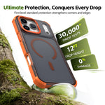 For iPhone 17 Pro Magnetic Case Electroplated Frame Skin-touch TPU+PC Phone Cover
