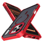For iPhone 17 Pro Magnetic Case Electroplated Frame Skin-touch TPU+PC Phone Cover