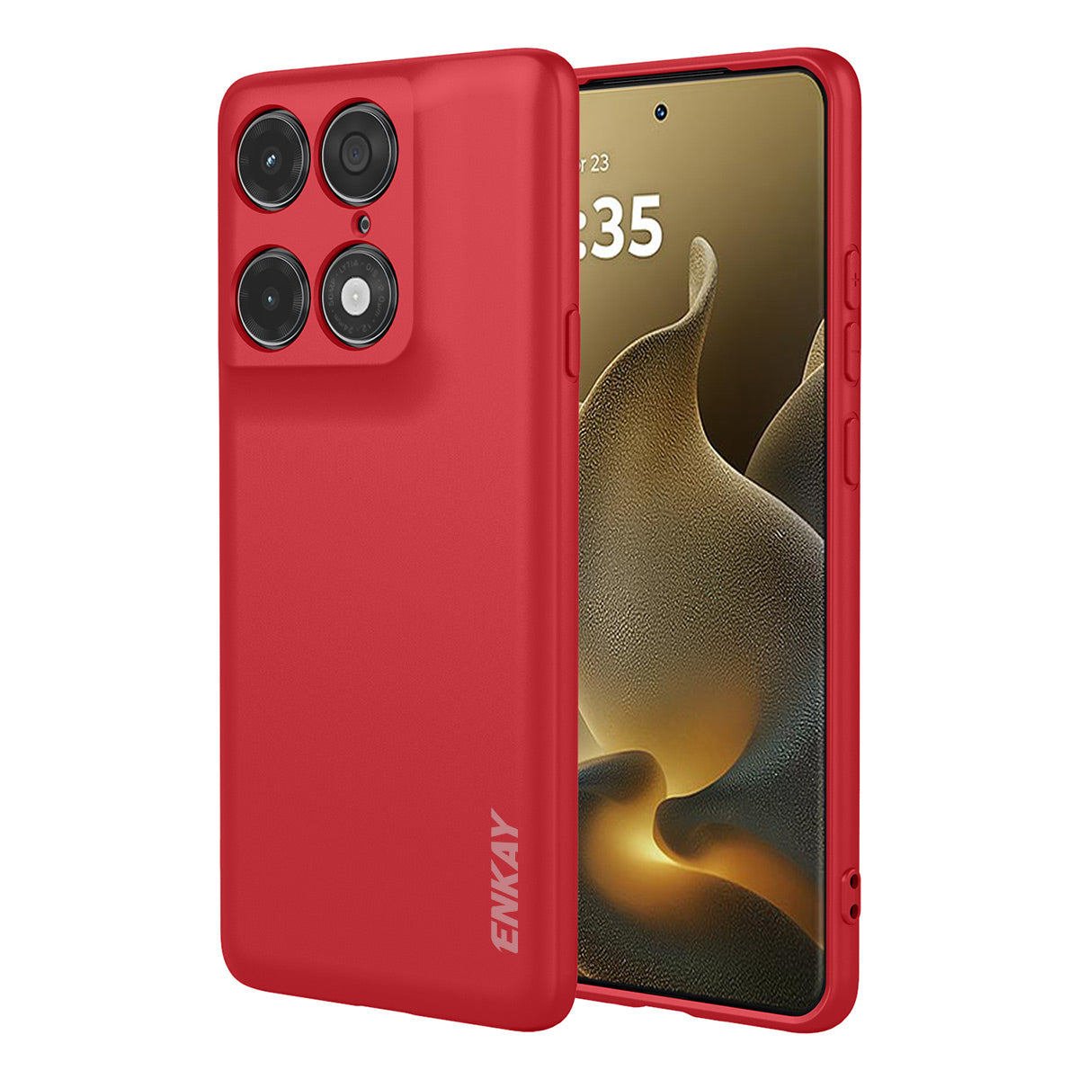 HAT PRINCE til Motorola Signature 5G ENKAY Silikoneetui Lige Kant Mobiltelefon Bagcover